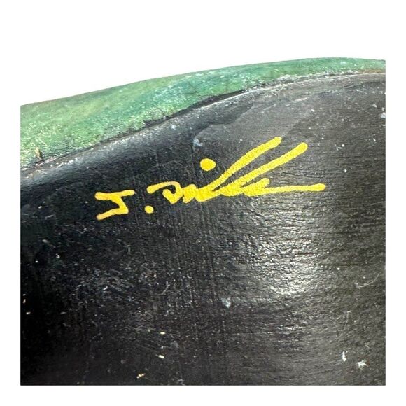 Jeremy Diller Raku Pottery Cowboy Boot Vase Signed Planter Southwest Decor Blue - Picture 4 of 7